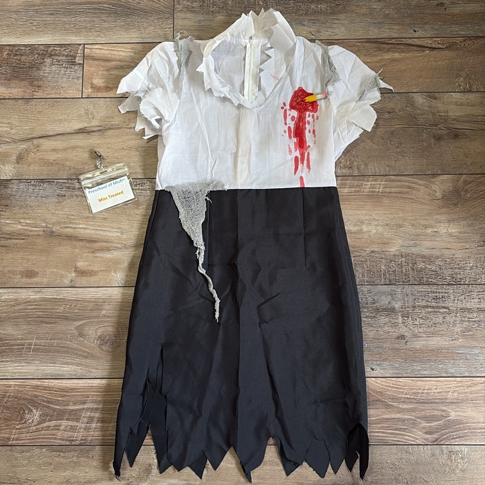 Women’s Halloween Office Zombie Costume Small - Picture 3 of 12